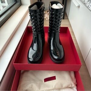 Valentino Black Studded Women's Boots